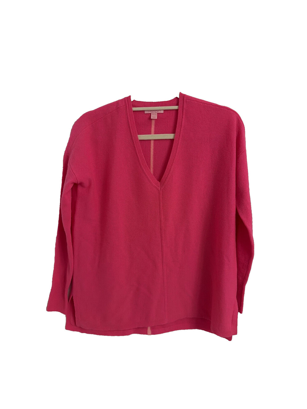 Lilly Pulitzer Vibrant Pink V-Neck Sweater XXS/XS